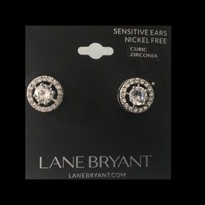 Round cubic zirconia earrings